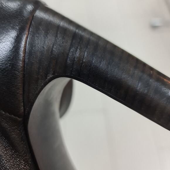 RICK OWENS Gathered Stretch-Leather Ankle Boots - Size 37 - Picture 5 of 8